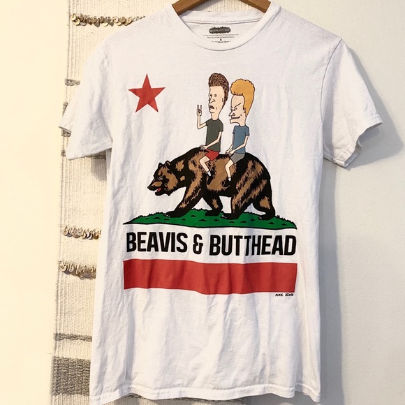 Other - BEAVIS & BUTTHEAD Retro California Graphic Tee S